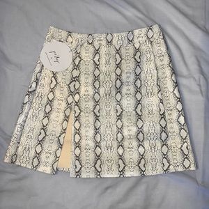 NEW Princess Polly Samira Miniskirt- Snakeskin